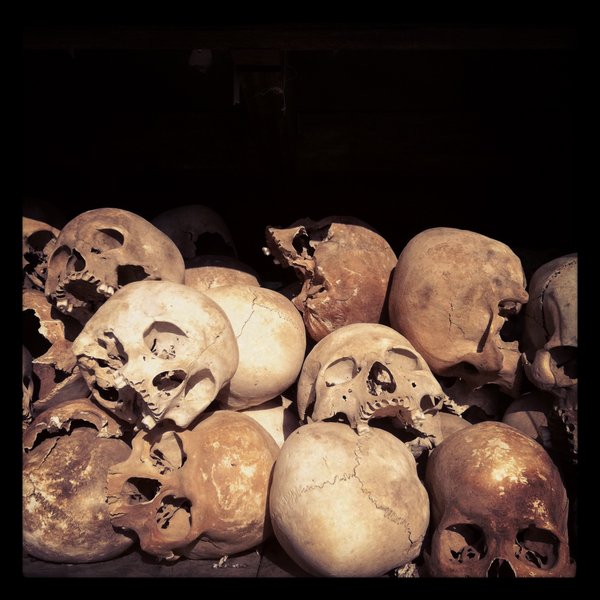 Skulls at the Genocide Monument