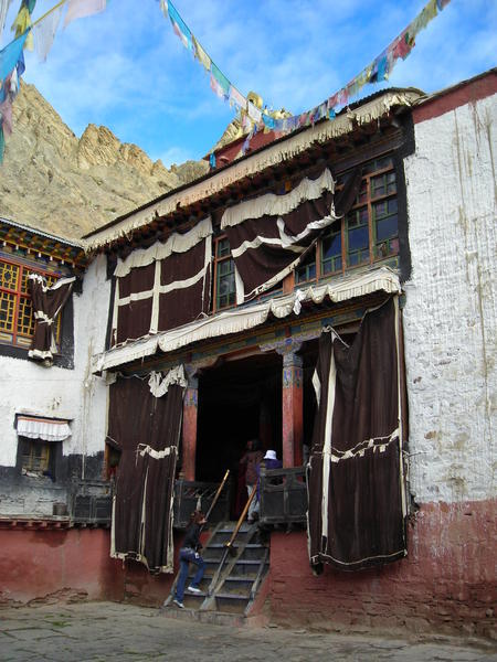 Entrance to Gompan Monastery at Shegar Dzong