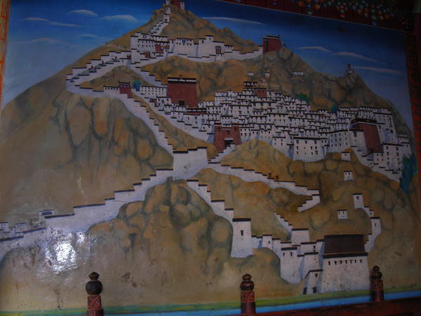 Shegar Dzong like it used to be