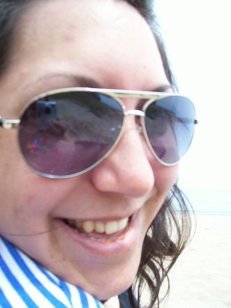 Sara on the beach