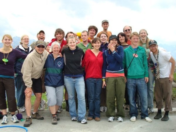 Staff picture from yesterday at Alp Luret (when we went with the kids)