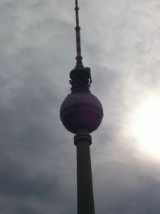 the Fernsehturm up close