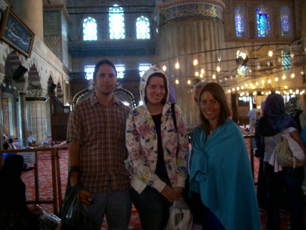 Zach, me, and Nicole in Blue Mosque