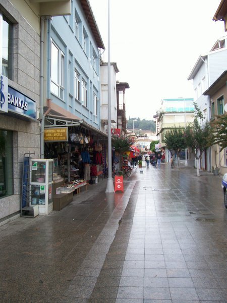 One of the island's main streets