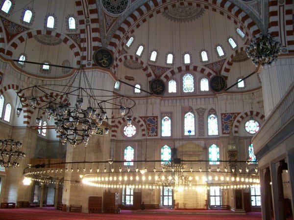 Inside the first mosque built in Istanbul
