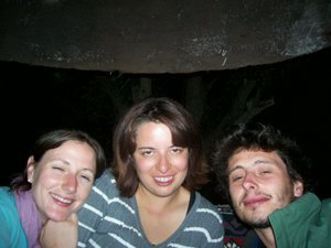 us with our French friend - you can tell it was 4 in the morning, or later