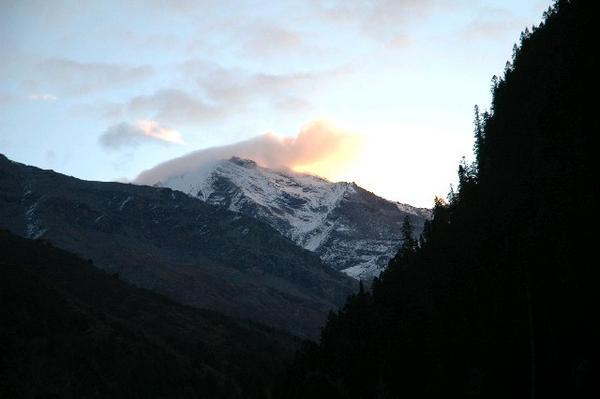 another view of the sun hitting the mountain!!! cold morning if i remember right!!! extra cold!!