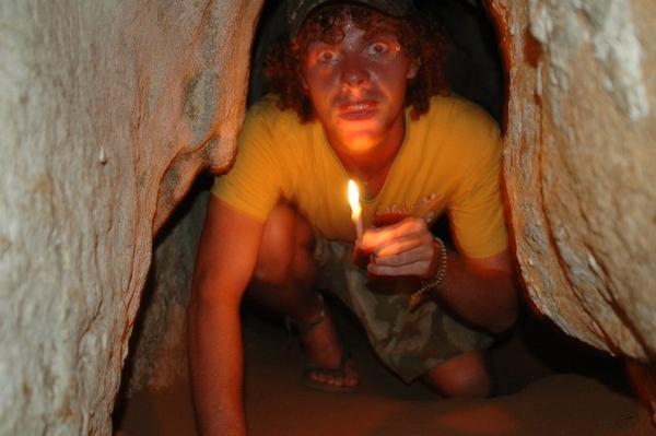 in the cave