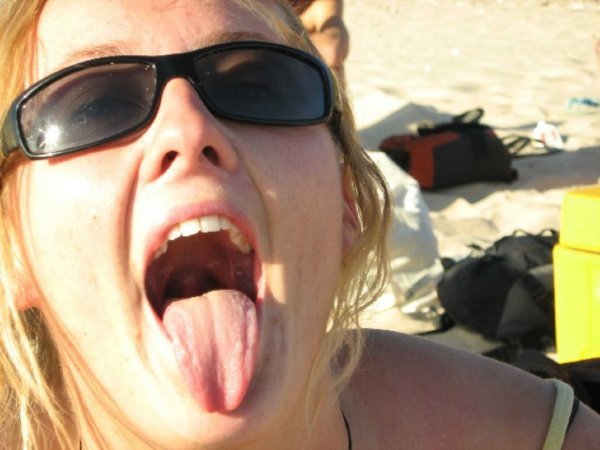 mini-Becky's tongue