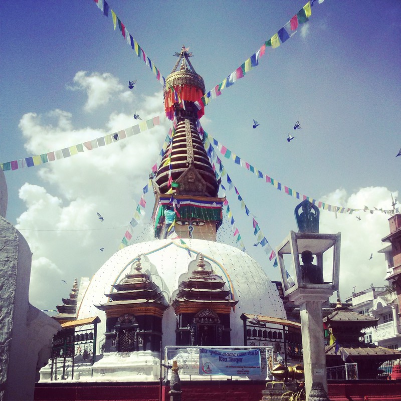 small stupa in Thamel