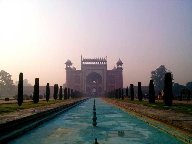 leaving the Taj