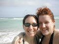 Dom and me on the Beach