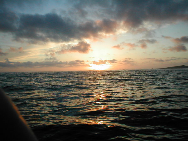 Sunset whilst on boat