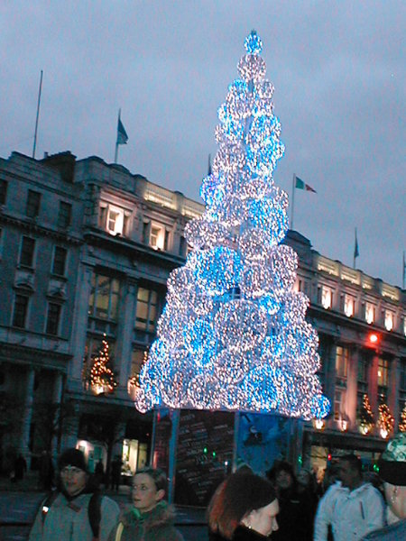Blue Crimbo Tree, O'Connell Street