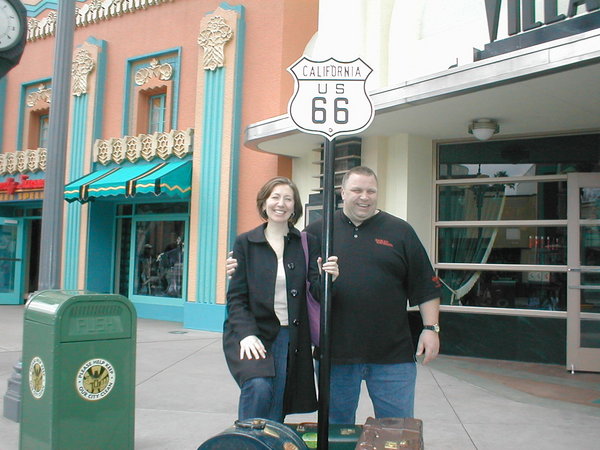 Me and Wayne at Route 66 sign