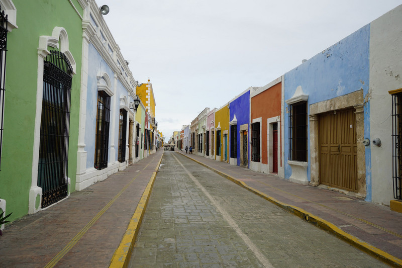 In den Straßen von Campeche