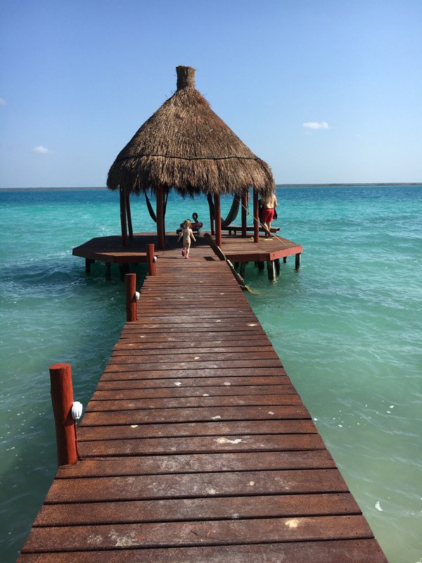 Unser privates Dock in Bacalar