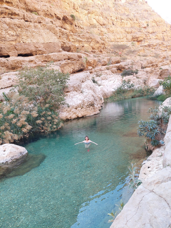 Schwimmen im Wadi Shab