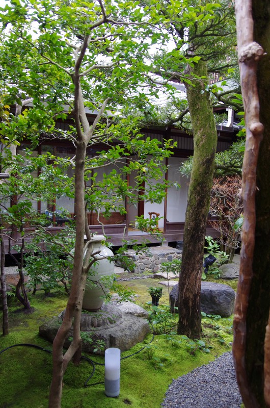 Garten mit Teehaus in einem der Tempel