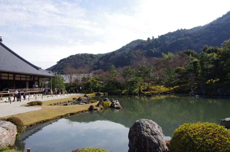 Zen-Garten im Tenryju-Ji Tempel