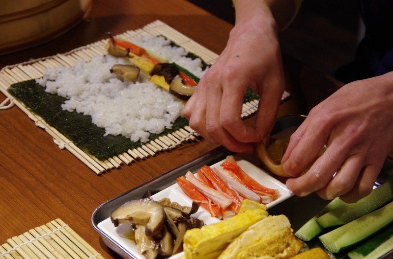 Hausgemachtes Sushi