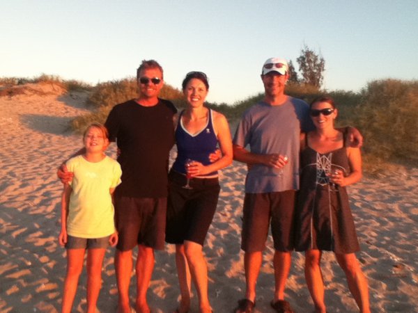 Us and friends at 80 mile beach