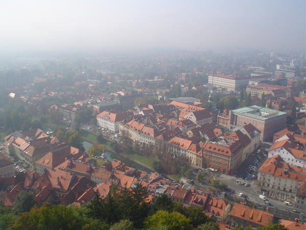 Overlookng the City from the Castle Tower!
