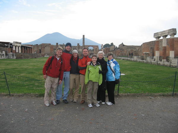 Pompeii with Vesuvius