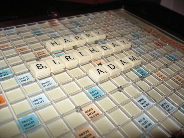 Nothing says it like Scrabble