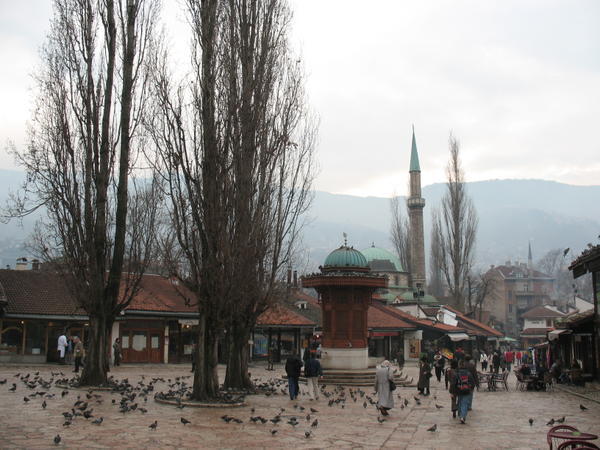 Town square.  Sarajevo.