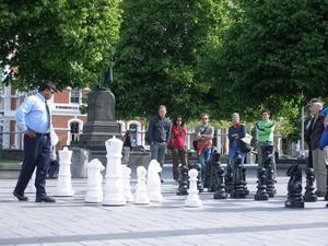 Playing chess in Christchurch
