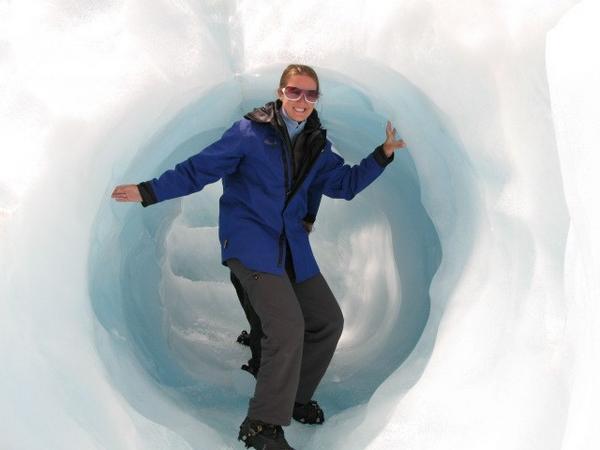 In the ice cave