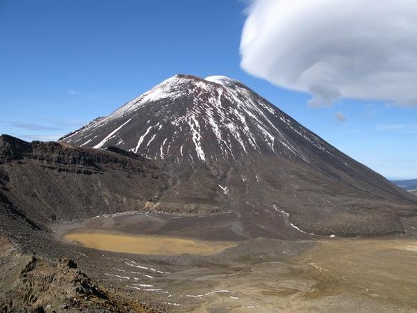 Volcanic landscape on the crossing