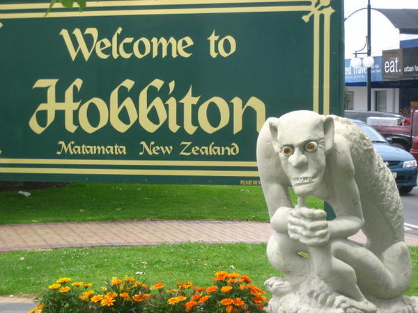 Hobbiton with scary gollum!