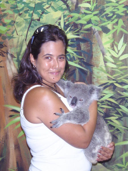 El and her first koala