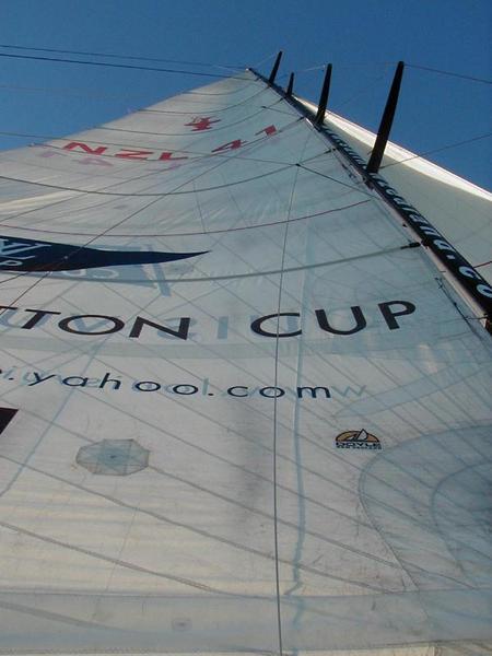 Sailing the America's Cup Boat