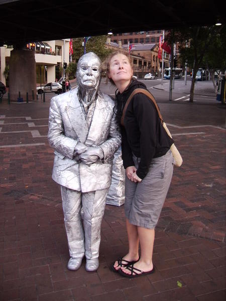 Me and a street performer