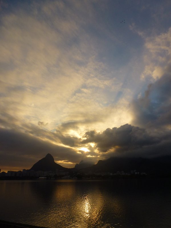 Sunsets over the lagoon - Rio