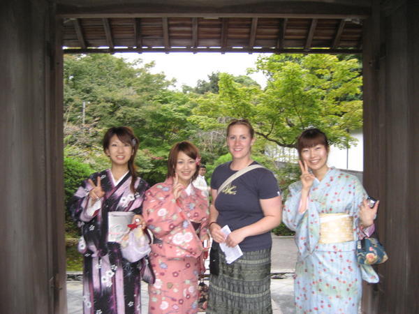 Me with 3 pretend geisha by Nanzen-Ji Temple