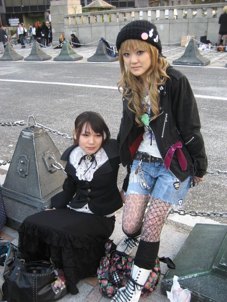 Scenes from Tokyo - The Goth Kids at Jingu-bashi