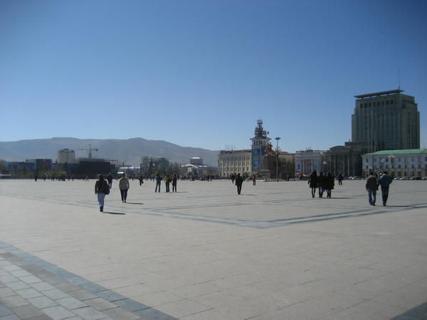 The main square, Ulan Baatar city