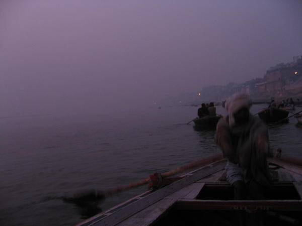 Boat ride on the ghats at sunrise