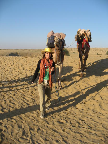 walking the camels when i'd given up trying to sit on them