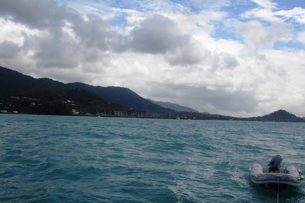 Looking back at Airlie Beach