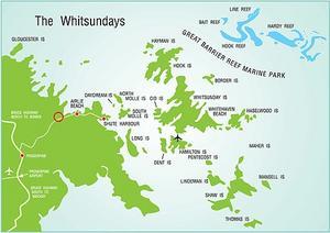 Map of the Whitsundays