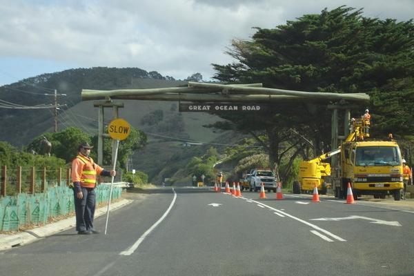 Welcome to the Great Ocean..... Nice Roadworks