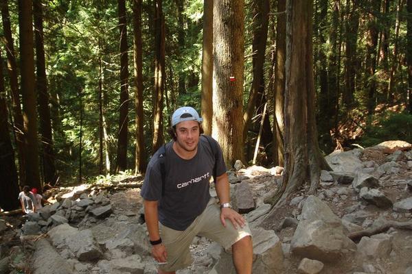 Quarter of the way up the Grouse Grind