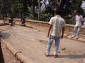 The Laotians like to play boules