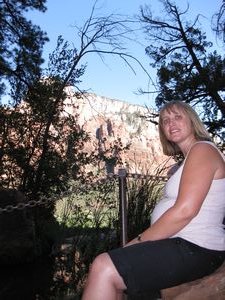Sally in Zion NP