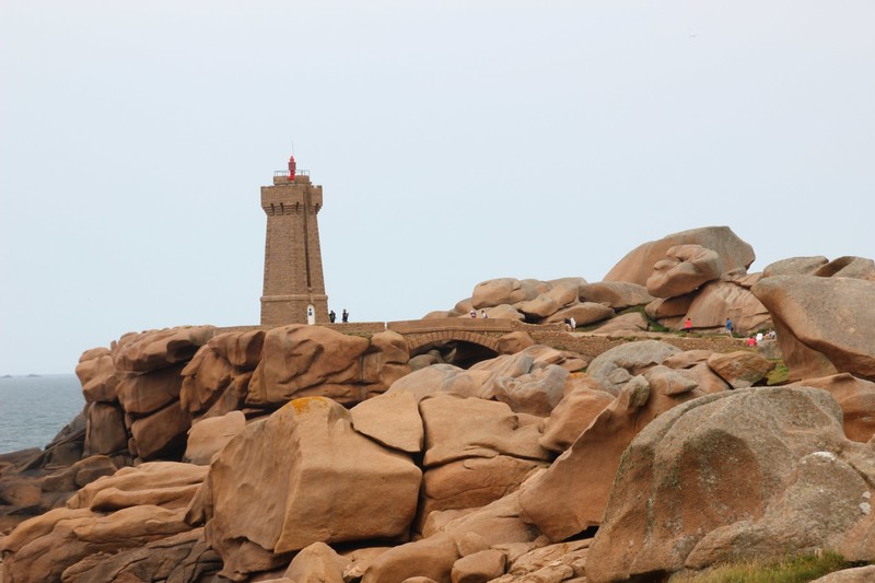 the pink granite rock formation